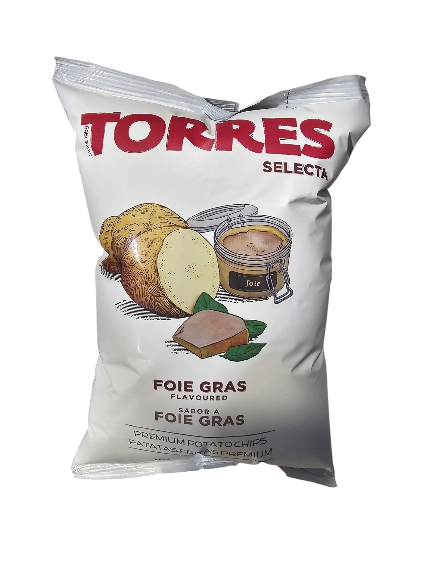 Torres Foie Gras Potato Chips — Case of 20 (1.76 oz (50g) Bags)