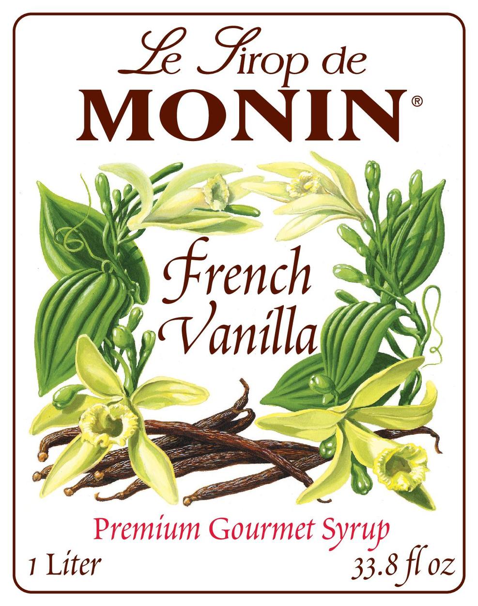 Monin Kosher French Vanilla; 1 Liter