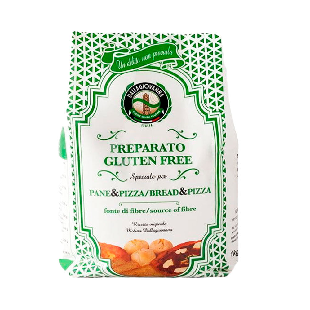 Molino Dallagiovanna Preparato Gluten Free Pane and Pizza 1 Kg (2 pack)