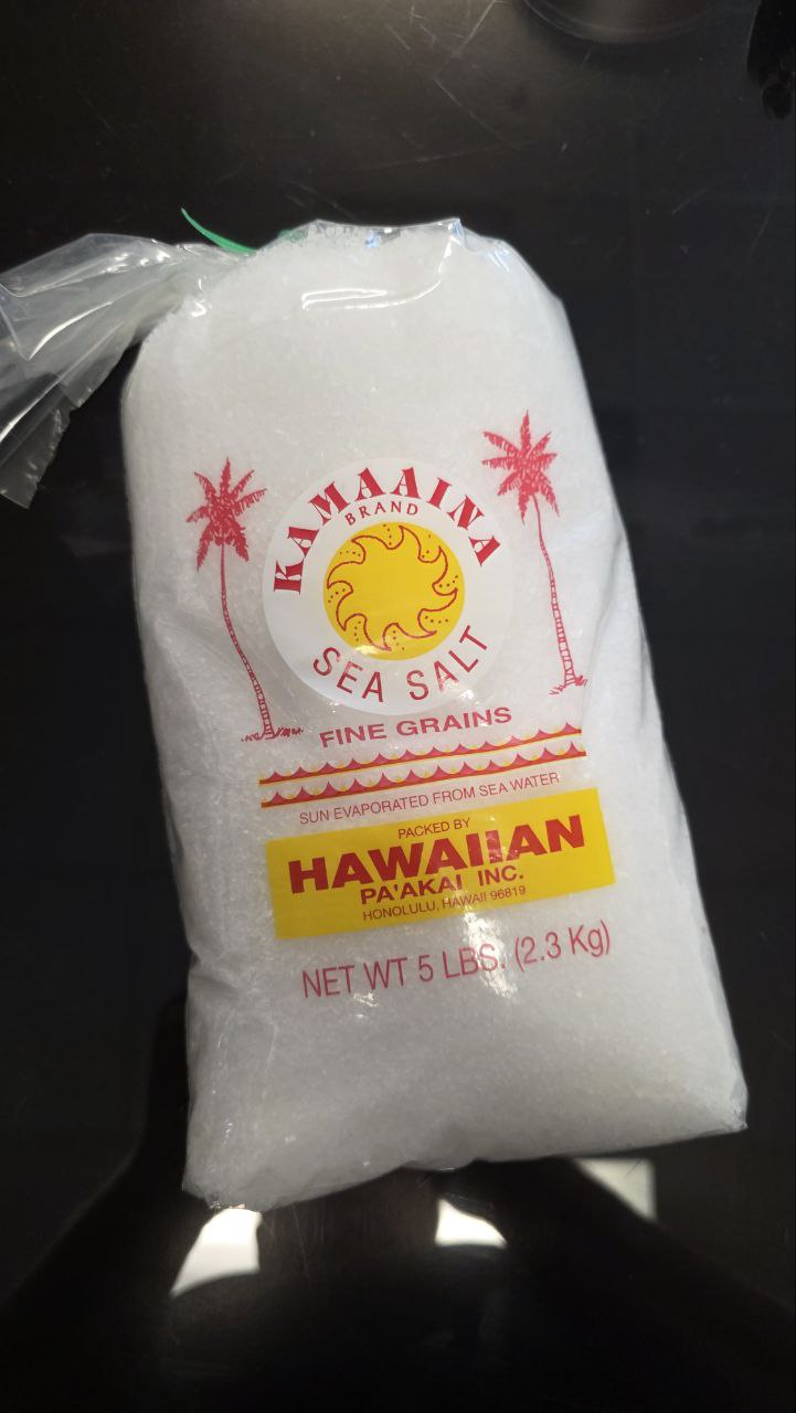 Kamaaina Sea Salt Fine Grains 5lb