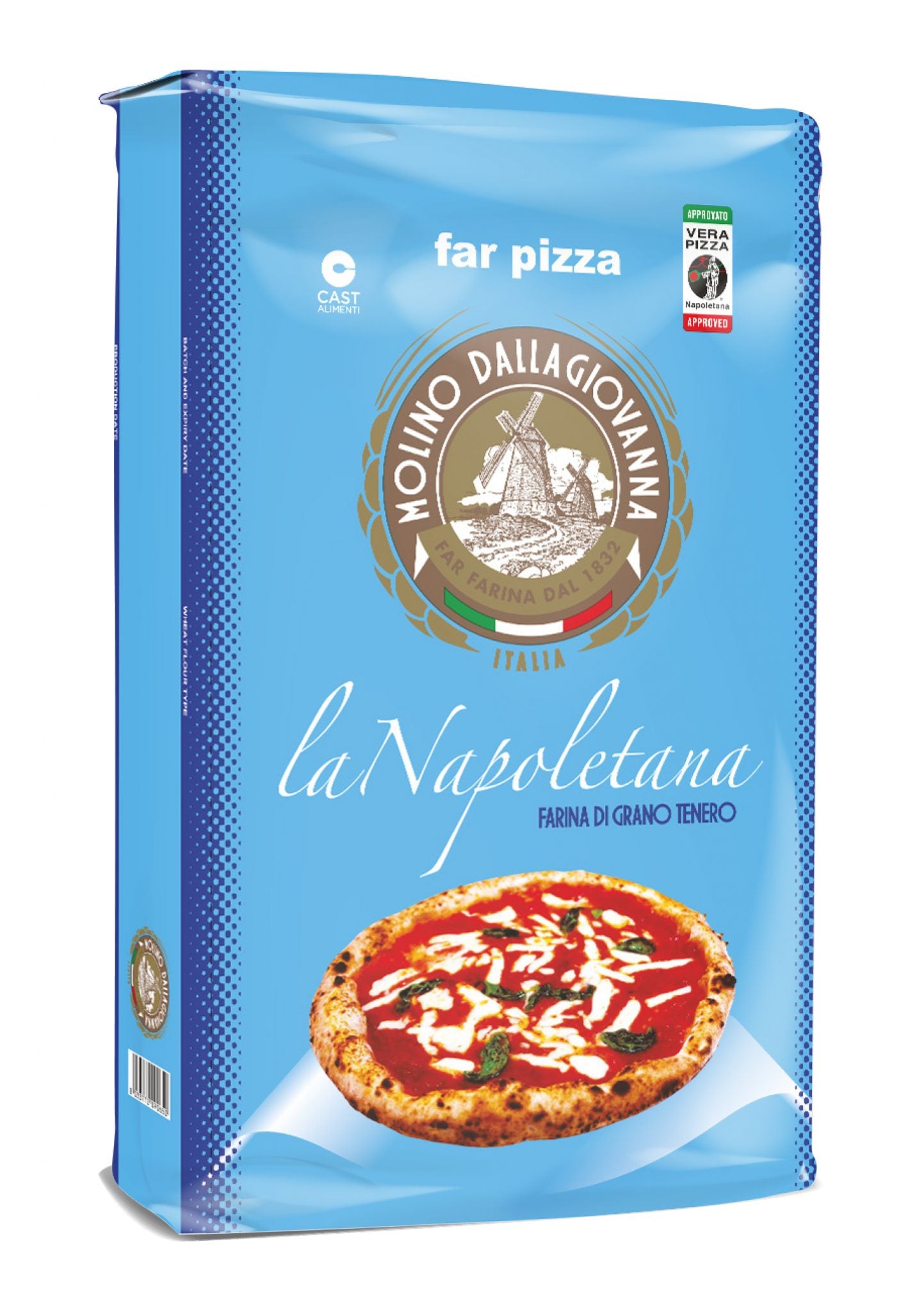 Molino Dallagiovanna La Napoletana Italian Pizza Flour 5kg - premium flour bag