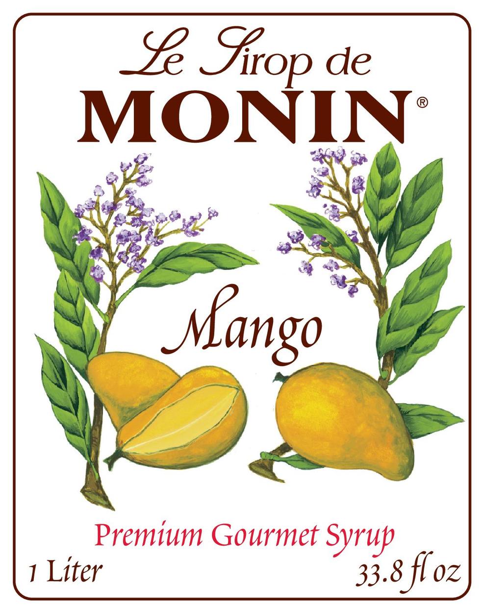 Monin Kosher Mango; 1 Liter