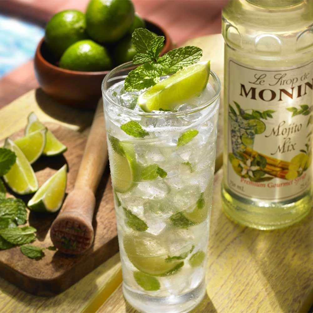 Monin Mojito Mix Syrup 1 Liter 4 Pack Vegan Non Gmo Tdp Specialities