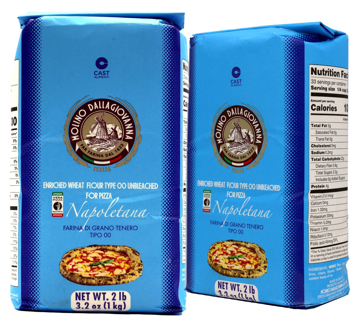 Molino Dallagiovanna Napoletana 00 Pizza Flour 2 x 1 kg