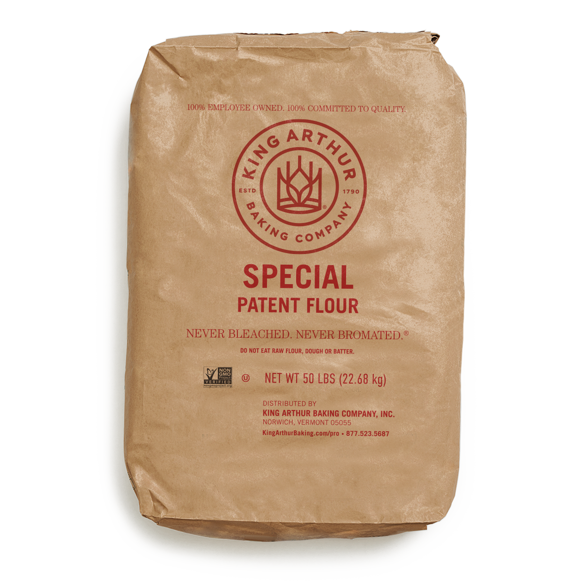 King Arthur Special Patent baking flour 50 lb foodservice size bag