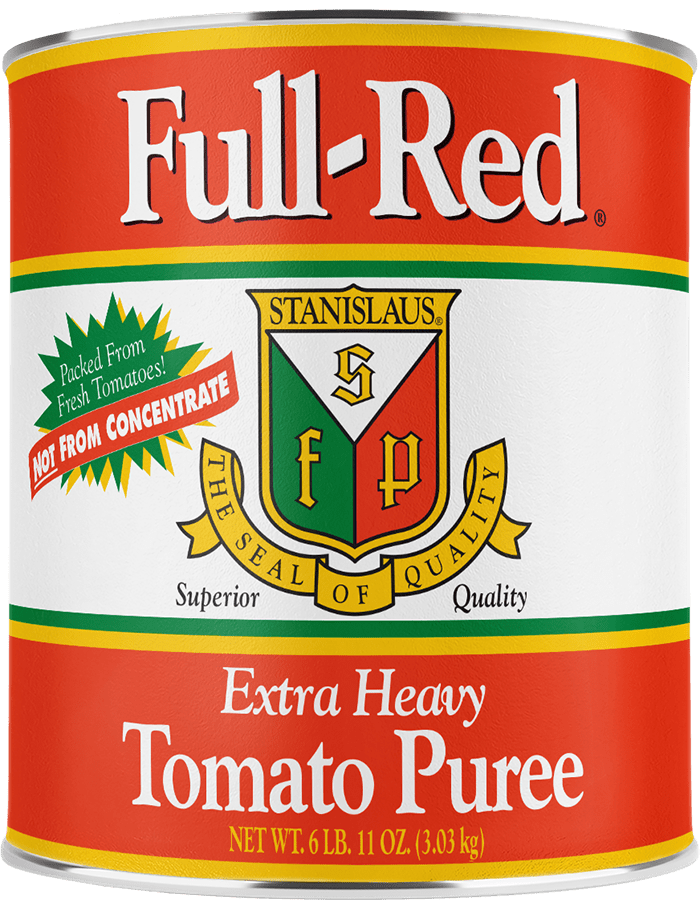 Stanislaus Full Red Extra Heavy Tomato Puree — Case of 6 #10 Cans