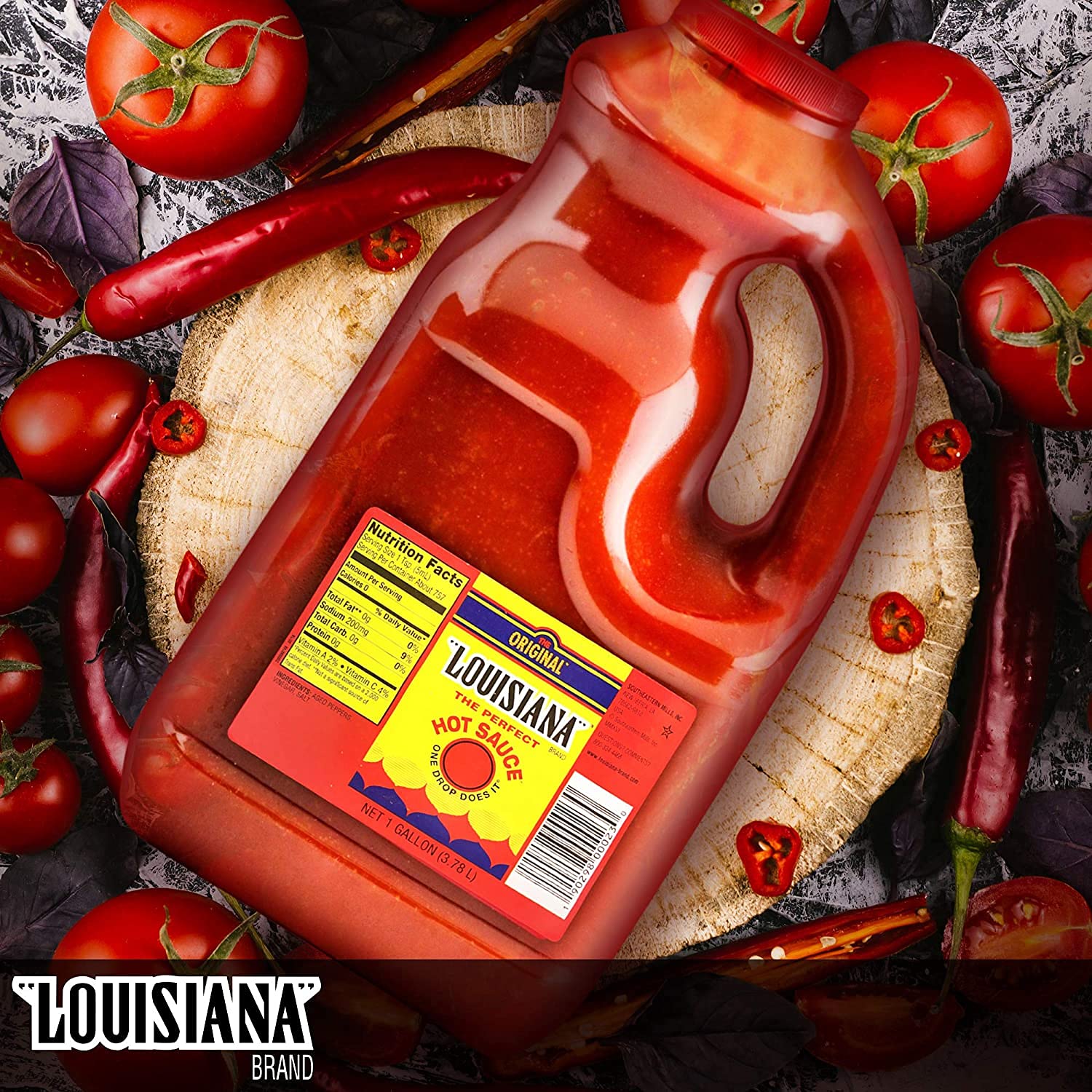Three Louisiana Hot Sauce Bottles Slate Made With Original Art -  Sweden